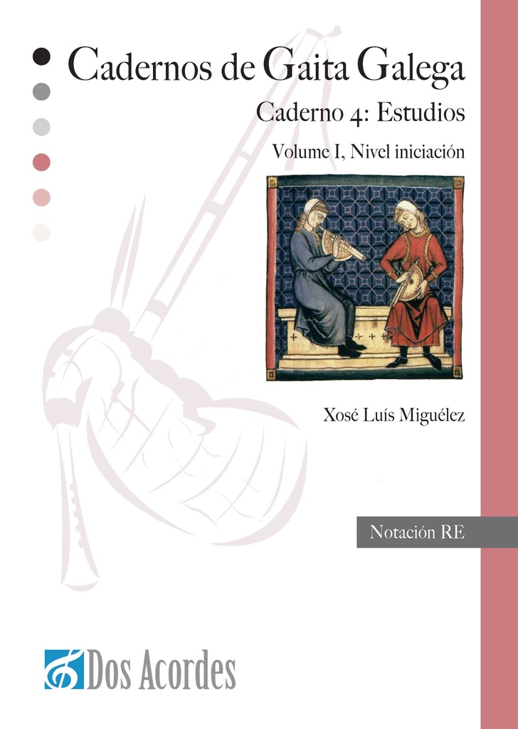 'Cadernos de gaita'. 4: Studies. Elementary level (written in D)