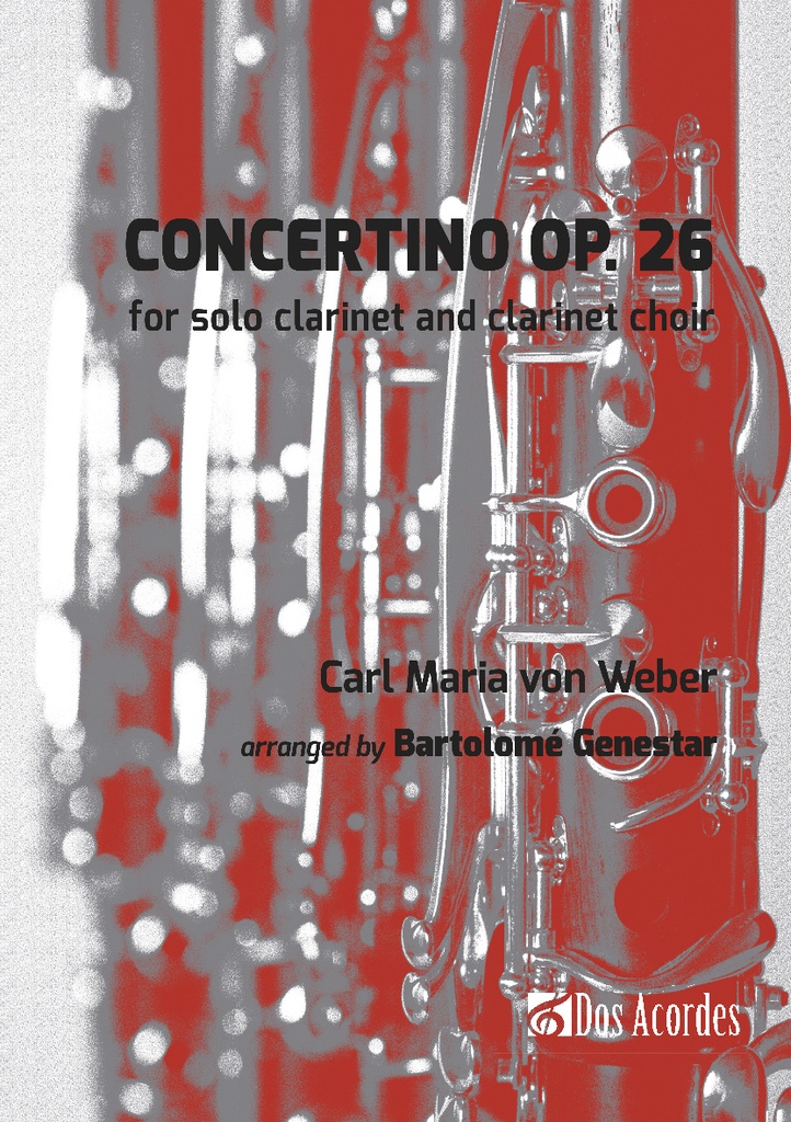 Concertino, op. 26 de, Weber: Para orquesta de clarinetes