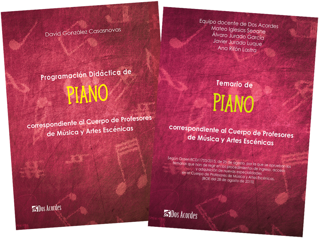 ¡PACK! Temario y Programación Didáctica de Piano