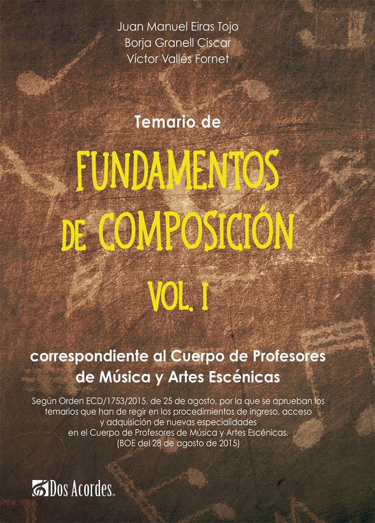 Temario de Fundamentos de Composición, vol. 1