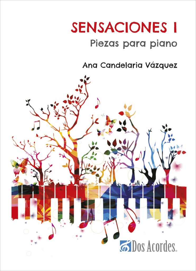 Sensaciones. Four pieces for piano by Ana Candelaria Vázquez, volume 1.