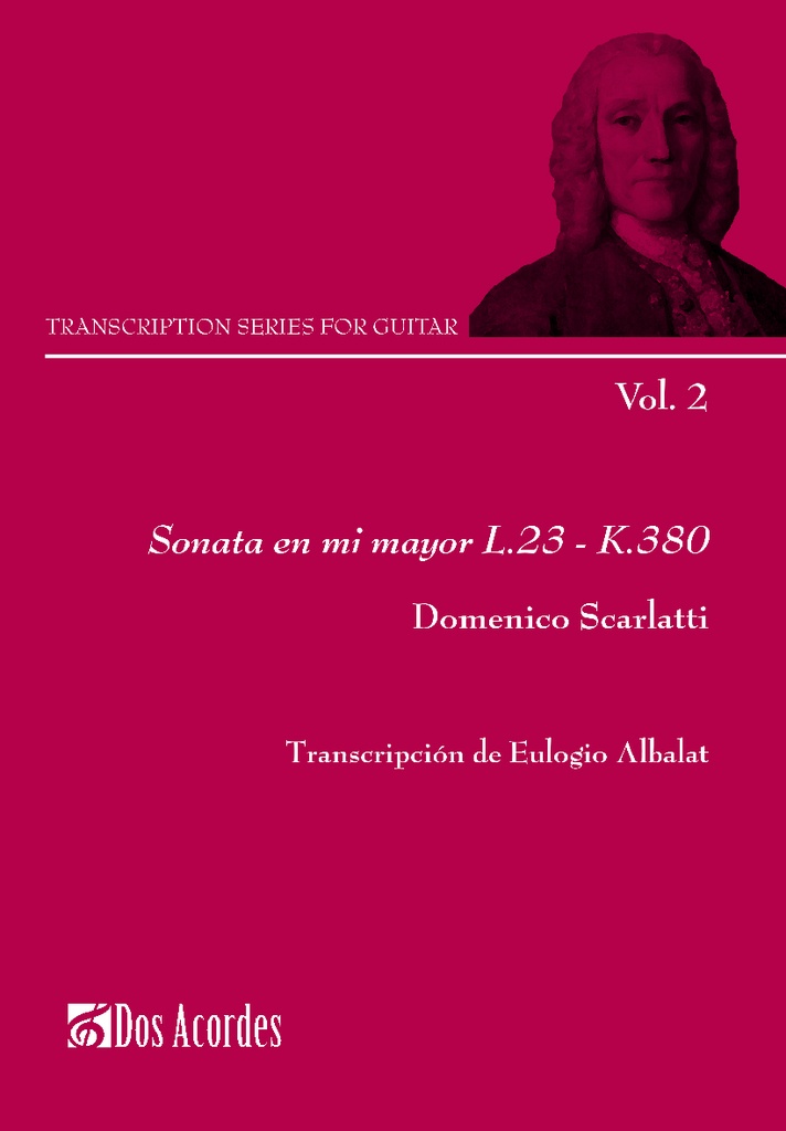 Transcription series for guitar: Sonata in E Major L.23 – K.380
