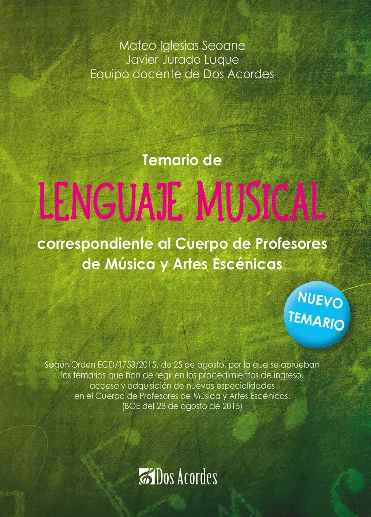 Temario de Lenguaje Musical ¡NOVEDAD!