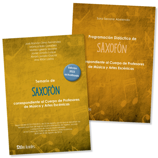 ¡PACK! Temario y Programación Didáctica de Saxofón