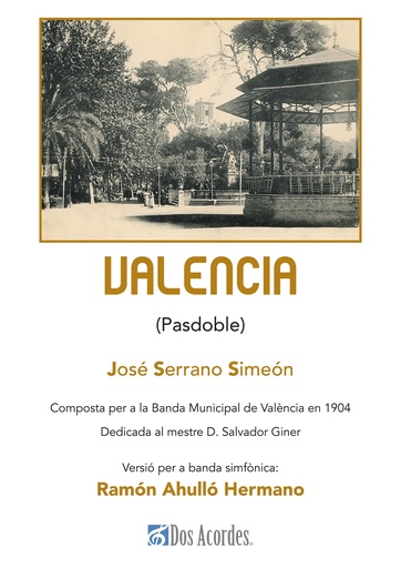 Valencia. 'Pasodoble' for Band