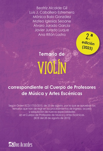 Temario de Violín: 2.ª edición revisada