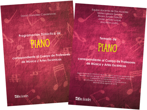 ¡PACK! Temario y Programación Didáctica de Piano