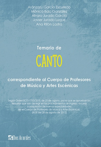 Temario de Canto