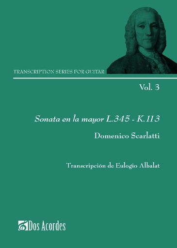 Transcription series for guitar: Sonata in A major L.345 – K.113