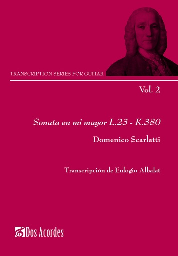 Transcription series for guitar: Sonata in E Major L.23 – K.380