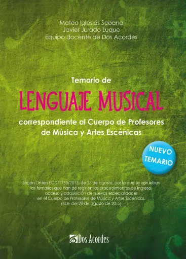 Temario de Lenguaje Musical ¡NOVEDAD!